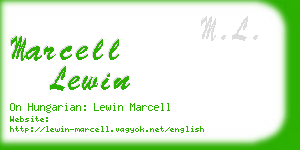 marcell lewin business card